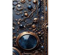Rito Celestial Steampunk Ornate Mechanical Art Notebook 240 Pages Squared, Hard Cover: Rito