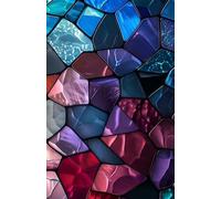 Rito Vibrant Stained Glass Mosaic Notebook 240 lined pages Paperback: Rito