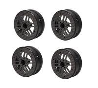 RiToEasysports 1/10 Cubos de Autos de Trepapora, Fibra de Carbono Liviana 2.2 Pulgadas 6 Spoke Ventilador en Forma de Reemplazo de los Cubos de Ruedas Huecas para Automóviles RC, Elaborado en
