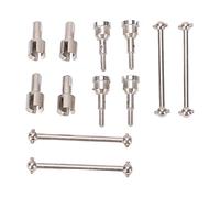 RiToEasysports 1/18 RC Car Accesorio, RC Drive Shaft Dogbones Adapter Y RC Diff Cup Joint Y RC Car Axle Replacement para A949 A959 A969 A979 K929 Y Otros 1/18 RC Car(Plata)