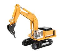 RiToEasysports 1:87 Trituradora Modelo de Vehículo de Ingeniería Juguete de Aleación Duradero para Niños Regalo Decoración del Hogar Amarillo 5.5"