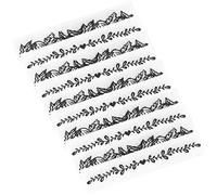 RiToEasysports 10 Carpetas de Plástico en Relieve, Herramientas de Manualidades de Papel Duraderas para Hacer Tarjetas y álbumes de Recortes, Tamaño Rectangular 5,9 X 1,2 Pulgadas