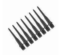 RiToEasysports 100 agujas de dardos de alta calidad, ajuste hasta puntas, reemplazo cómodo para dardos electrónicos, material de PC, negro y blanco, 27 mm/4,5 mm (negro)