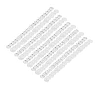 RiToEasysports 100 Conjuntos de Insignias de Botones Transparentes de 1,7 Pulgadas, Insignias de Botones de Diseño Acrílico Reutilizables para la Artesanía de Bricolaje, Fácil de Montar