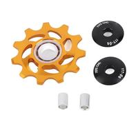 RiToEasysports 11t Bicycle Wheel Disc Trasero Escala Trasera para Piezas de Repuesto de Bicicleta de Montaña, Scooters en función de Aleaciones de Cerámica y Aleación de Aluminio, Se adapta a (Dorado)