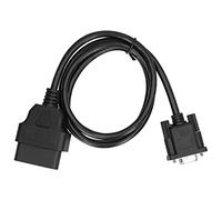 RiToEasysports 16 Pin OBD2 a RS232 DB9 Cable de Adaptación de Interfaz de Diagnóstico de Automóvil, Material ABS de Alta Fiabilidad, OBD2 Compatible, para Mecánica Automotriz Profesional