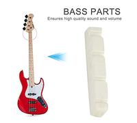 RiToEasysports 2 Computadoras Plástico de 4 Cuerdas La Tuerca de bajo de 4 Cuerdas Garantiza una Instalación Fácil de Sonido para el Reproductor de Instrumentos Musicales (ZE-1005 44 * 5.8 * 8 mm)