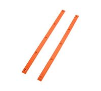 RiToEasysports 2 Uds, Rieles para Patinetas, Protector de Bordes, Costillas Flexibles Resistentes Al Desgaste, Rieles para Tablas de Huesos con Tornillos de Montaje(Naranja) Montar Otro