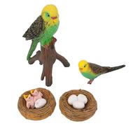 RiToEasysports 4 PCS Juguetes de Figura de Pájaros, Ciclo de Vida del Crecimiento Animal Figurine Modelo de Juguete Educativo con Detalles Vívidos para Niños Decoración del Aula en el Hogar