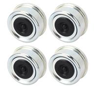 RiToEasysports 4 Tapas Antipolvo para Cojinetes de Remolque, Tapa de Grasa de Eje de Remolque de Metal y Goma, 62 Mm X 36 Mm, para Cubos de Ruedas de 7000 a 8000 LB, Bloques de Agua y Polvo para