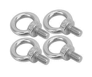 RiToEasysports 4 tornillos de ojo de acero inoxidable de alto rendimiento (M10)