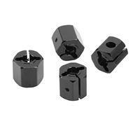 RiToEasysports 4PCS Adaptador Hexagonal de 12 Mm Aleación de Aluminio RC Cubo Hexagonal de Rueda de 12 Mm Espesor de Orificio de 5,1 Ligero Estable Fácil Instalación para Axial SCX10 90046 D90 1 10