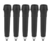 RiToEasysports 5 Piezas Alpenstocks Varilla de Goma Punta de Palo de Trekking Reemplazo de la Punta de la mayoría de los Bastones de Senderismo estándar Puntas Bastones Trekking