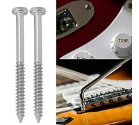 RiToEasysports 50 Uds. Tornillos de Pastilla de bajo Portátiles de Acero Niquelado para Piezas de Reparación de bajo Jazz