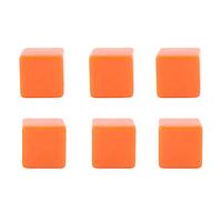 RiToEasysports 6 Cubos de Plástico de Dados en Blanco de 30 X 30 X 30 Mm, Bloques de Dados sin Terminar para Juegos de Bricolaje, Actividades de Enseñanza y Uso en el Aula, de 6 Caras para Niños,
