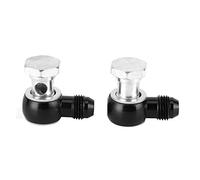 RiToEasysports 6AN X 1 4NPSM Accesorios Banjo Conector de Enfriador de Aceite de Hierro Accesorios Banjo de 90 Grados para Enfriador de Transmisión GM 4L80E 1997 a Mediados de 2010 Reemplazo de (B)