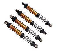 RiToEasysports Absorbador de Choque RC de Doble Resortación, Cuerpo de Aleación de Metal para un Automóvil Fuera de Ruta de Rastreo de 1/10 RC, Mejorar la Estabilidad y la Capacidad de (Gold)