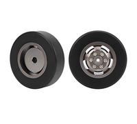 RiToEasysports Accesorio de Deriva de Neumático de Llanta de Rueda RC de 54mm, Alta Durabilidad para Modelo de Coche WPL D12 1/10 RC, 2 Unidades (Color Titanio T)