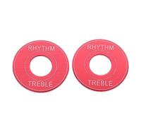 RiToEasysports Accesorios de Guitarra, 2 uds., Interruptor de Palanca de Tres Engranajes, Arandela, Placa de Anillo Triple Rítmico para Guitarra Eléctrica (rojo)
