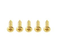 RiToEasysports Accesorios de Guitarra, 50 Uds. Tornillos de Golpeador de Cubierta de Varilla de Placa Trasera para Reemplazo de Mantenimiento de bajo de Guitarra (GOLD)