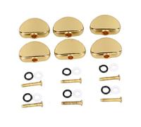RiToEasysports Accesorios de Guitarra, Botón de Llave de Clavija de Afinación de Guitarra de 6 Piezas con Elegante Diseño de Metal para una Fácil Instalación (GOLD)