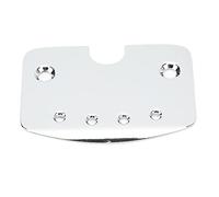 RiToEasysports Accesorios de Guitarra, Caja de Cigarros Plateada de Metal, Pieza Trasera Resistente de 4 Cuerdas con 2 Tornillos para Guitarra con Caja de Cigarros