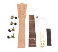 RiToEasysports Accesorios de Guitarra, Madera sin Terminar, Haga su Propio Kit de Ukelele, Puente de Perilla de Cuerda para Cuello de Guitarra para Reproductor de Ukelele