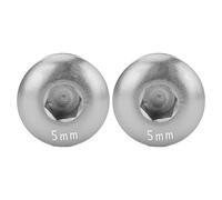 RiToEasysports Accesorios para Bicicletas, Aleación de Aluminio M14 5 Mm 2 Piezas Pedal de Ciclo Tapa a Prueba de Polvo para Ciclo de Montaña (Color Ti)