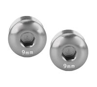 RiToEasysports Accesorios para Bicicletas, Aleación de Aluminio M14 9 Mm 2 Piezas Pedal de Ciclo Tapa a Prueba de Polvo para Ciclo de Montaña (Color Ti)