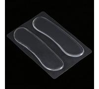RiToEasysports Almohada de Talón Conveniente No Deslizante de Zapatillas de Silicona para Alivio del Dolor para Mujeres Hombres Transparentes 2 Piezas