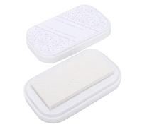 RiToEasysports Almohadilla de Tinta de Color, Embalaje Pequeño y Compacto, Almohadilla sin Tinta, Fácil de Usar, Bricolaje para Proyectos de Manualidades, Azul Flash, Dorado (UM-8 Blanco claro de