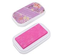 RiToEasysports Almohadilla de Tinta de Color, Embalaje Pequeño y Compacto, Almohadilla sin Tinta, Fácil de Usar, Bricolaje para Proyectos de Manualidades, Azul Flash, Dorado (UM-2 rosa brillante rojo)