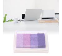 RiToEasysports Almohadilla de Tinta para Sellos de Goma, Decoración de álbumes de Recortes, Segura y Ecológica, Fácil de Usar para Cartas de Amor, etc. Peso: 17 G/0,6 Oz (Degradado Morado)