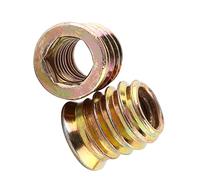 RiToEasysports Alta calidad de 20 piezas de acero al carbono Adición, muebles de madera para zócalo hexagonal controlador para variedades de nueces (M8 x 15 mm)