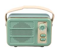 RiToEasysports Altavoz, Minialtavoces Inalámbricos Portátiles Retro con Entrada Auxiliar de Graves Ricos para Viajes Al Aire Libre, Regalos de Oficina en Casa (Green)