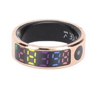 RiToEasysports Anillo de Salud Inteligente, Rastreador de Actividad Física con Pantalla a Color 5ATM Seguimiento del Sueño a Prueba de Lluvia Múltiples Modos (Tamaño 12 (ID 21,4 mm/0,84 pulg. C 67,2