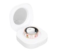RiToEasysports Anillo Inteligente, Anillo de Seguimiento Deportivo de Acero Inoxidable con Conteo de Pasos, Monitorización del Ritmo Cardíaco del Sueño para (Tamaño 12 (ID 21,4 mm/0,84 pulg. C 67,2