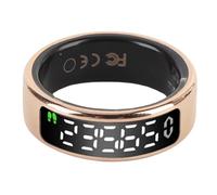 RiToEasysports Anillo Inteligente con Pantalla, Rastreador de Actividad Física para Deportes, Correr, Ciclismo, Control de Vídeo, Control de Cámara, Resistente Al (Tamaño 12 (ID 21,4 mm/0,84 pulg. C