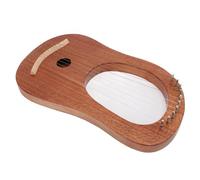 RiToEasysports Arpa Lira, 10 Cuerdas, Cuerpo de Okoume, Escala de do Mayor, Mini Arpa Portátil con Llave de Afinación, Cejuela de Hueso, Fácil de Afinar para Niños y Principiantes, Práctica