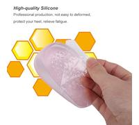 RiToEasysports Autoadhesivo Silicona-gel-dersensholster Alta de Elasticidad Aumento de la Plantilla Rosa/4.1 X 2.6 Pulgadas/1.5 Cm/par (2.5 cm)