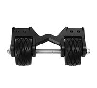 RiToEasysports Barra con Ruedas RC, Aleación de Aluminio Ajustable, Rueda de Doble Cabeza, Kit Estabilizador de Acrobacias Antivueltas para Coche 1/10 RC (Black)