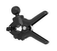 RiToEasysports Base de Montaje de Abrazadera para Manillar, Clips de Resorte de Aleación de Aluminio, Soporte de Riel con Bola de 1 Pulgada para Tubo Redondo de Escritorio