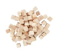 RiToEasysports Bloques Cuadrados en 100pcs Cubos de Madera Livianos para Juegos de Artesanía de Bricolaje Juguete de 10 Mm para Eventos de Countrythemed