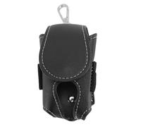 RiToEasysports Bolsa de Bola de Club de Cuero PU Premium, Bolsa de Almacenamiento Elegante a Prueba de Agua con Amplio Espacio para Accesorios de tee (Black)