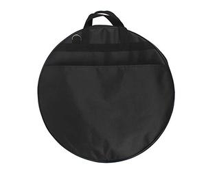 RiToEasysports Bolsa de Platillos Suave a Prueba de Golpes, Correa para el Hombro, Asas de Transporte, Accesorios de Tambor, Tela Oxford Negra para Bateristas