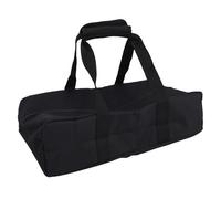 RiToEasysports Bolsa de Transporte para Juego de Bochas, Bolsa de Almacenamiento de Tela Oxford con 8 Compartimentos Separados para Césped, Playa, Patio, Juegos Al Aire, Color Negro