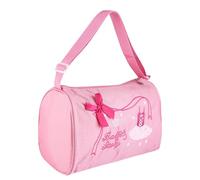 RiToEasysports Bolso de Ballet para niños, Bolso de Hombro de Baile para niña, Bordado con Correa Ajustable y Cremallera fácil para Ballet, Baile, Baloncesto(Rosado) Bolsa Deporte Niña