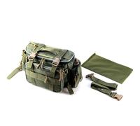 RiToEasysports Bolso de la Cintura del Organizador de la Bolsa de Aparejo de Pesca con Divisor Extraíble Múltiples Bolsillos para Accesorios de Pesca Pescadores Al Aire (Ejercito Verde)