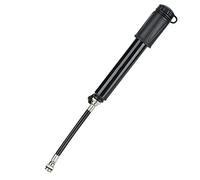 RiToEasysports Bomba de Bicicleta de 100 PSI, Bomba Manual Portátil de Aleación de Aluminio de Alta Presión para Neumáticos de Bicicleta, con Tubo Suave para Baloncesto y Fútbol