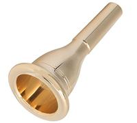 RiToEasysports Boquilla de Trompa, Boquilla de Tuba para bajo, Cobre, 13,3 Mm, Chapada en Plata con Copa Profunda para la Mayoría de los Cuernos Franceses (GOLD)